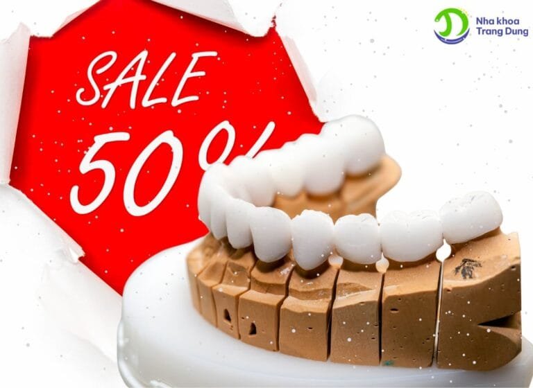 Bọc răng sứ cả hàm với mô hình mẫu răng sứ với ưu đãi 50% của nha khoa Trang Dung