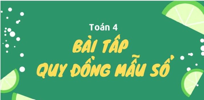 1 quy dong mau so 1