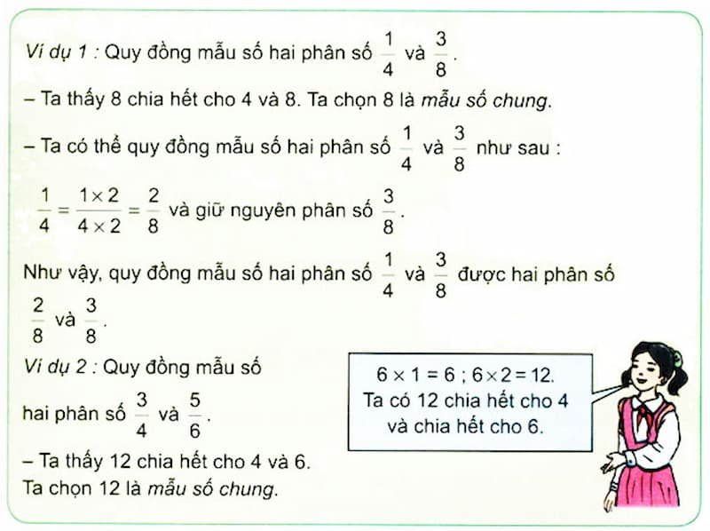 quy dong mau so lop 4