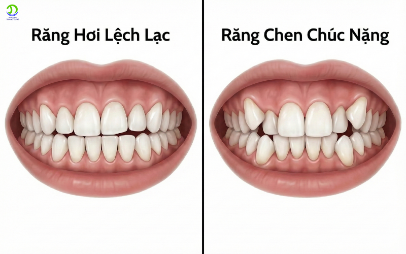 tình trạng răng trước khi niềng răng