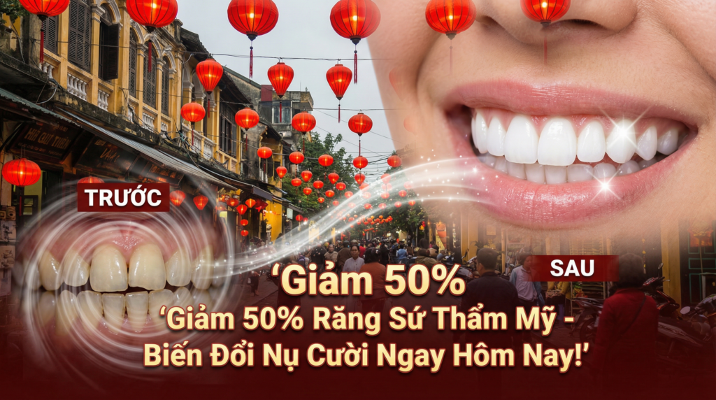 Ưu đãi 50% răng sứ thẫm mỹ 2026