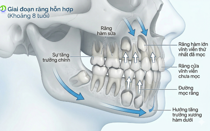 Phát triển xương hàm ở trẻ
