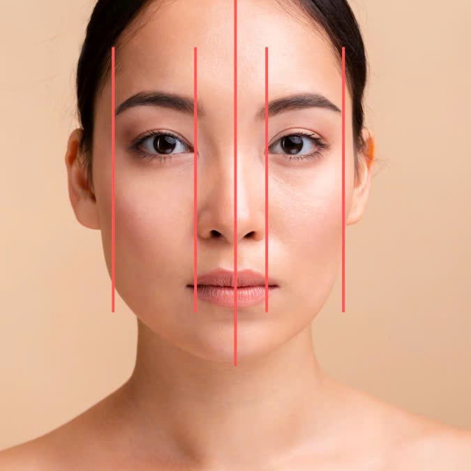 Khuôn mặt bị lệch khi chụp ảnh